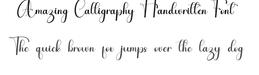 Amazing Calligraphy Handwritten Font by inermediaSTUDIO — Script Handwritten Font