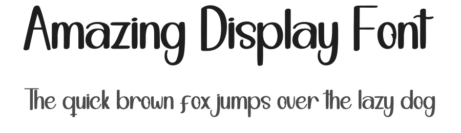Amazing Display Font by andikastudio — Display Font