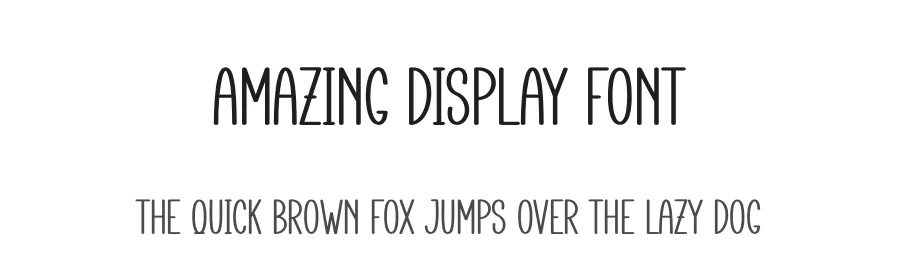Amazing Display Font by andikastudio — Display Font