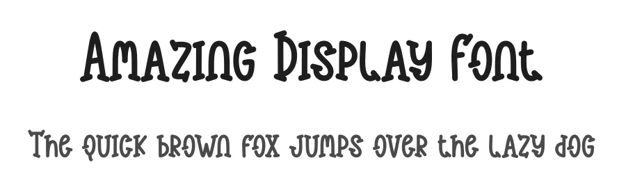 Amazing Display Font by creativeletter — Display Font
