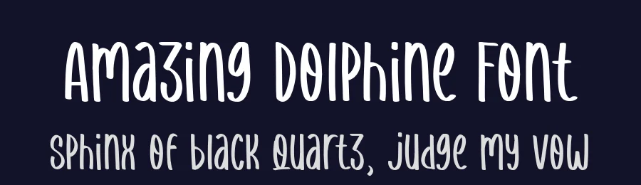 Amazing Dolphine Font by Timur type — Display Font — thumbnail 2