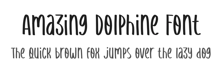 Amazing Dolphine Font by Timur type — Display Font