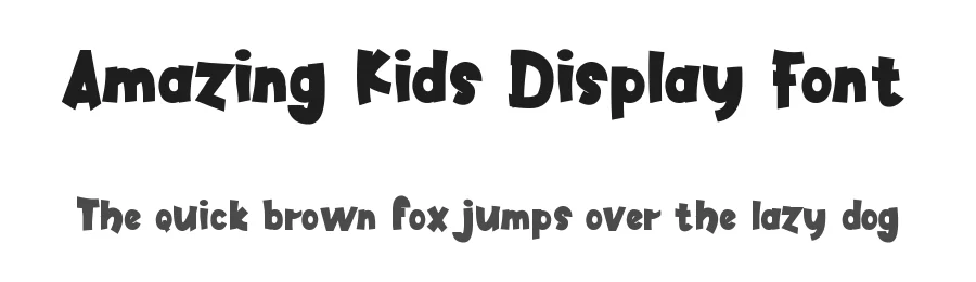 Amazing Kids Display Font by StringLabs — Display Font