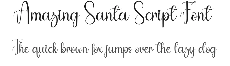 Amazing Santa Script Font by andikastudio — Script Handwritten Font