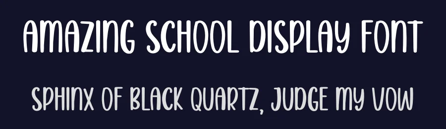 Amazing School Display Font by inermediaSTUDIO — Display Font — thumbnail 2