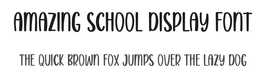 Amazing School Display Font by inermediaSTUDIO — Display Font