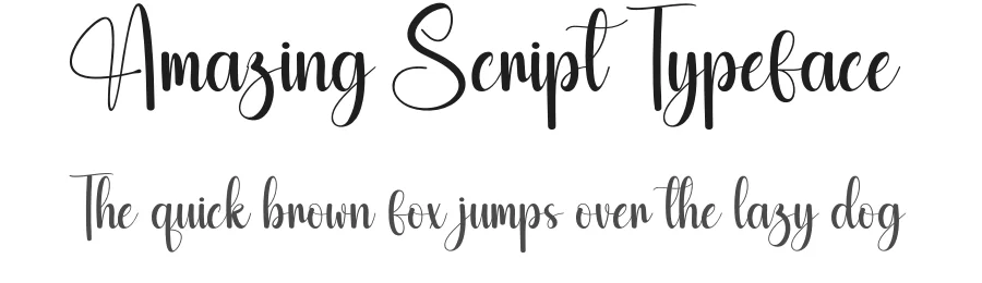 Amazing Script Typeface by creativeletter — Script Handwritten Font