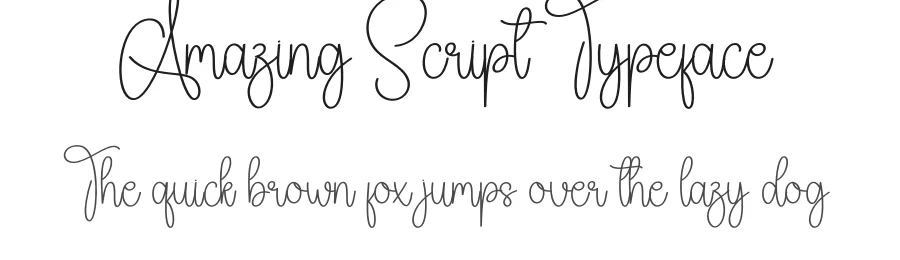Amazing Script Typeface by creativeletter — Script Handwritten Font