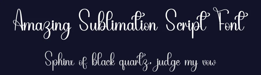 Amazing Sublimation Script Font by inermediaSTUDIO — Script Handwritten Font — thumbnail 2