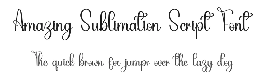 Amazing Sublimation Script Font by inermediaSTUDIO — Script Handwritten Font