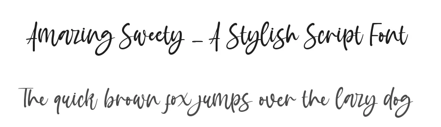 Amazing Sweety – A Stylish Script Font by Almarkha Type — Decorative Font