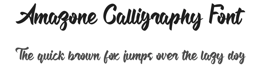Amazone Calligraphy Font by andikastudio — Script Handwritten Font