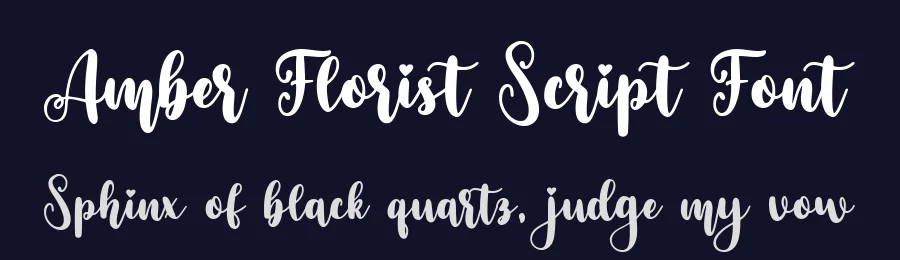 Amber Florist Script Font by bearydsgn — Script Handwritten Font — thumbnail 2
