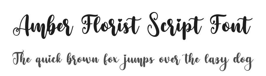 Amber Florist Script Font by bearydsgn — Script Handwritten Font