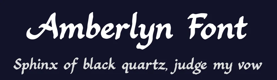 Amberlyn Font by letterhanna — Script Handwritten Font — thumbnail 2