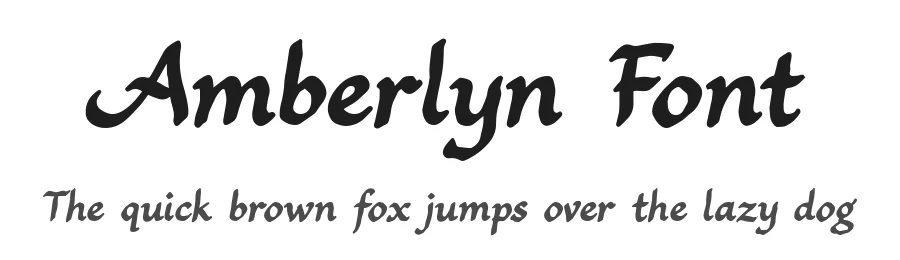 Amberlyn Font by letterhanna — Script Handwritten Font