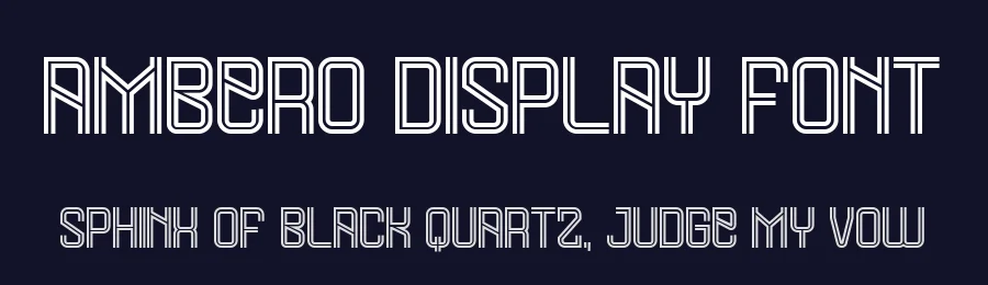 Ambero Display Font by imiftype — Display Font — thumbnail 2