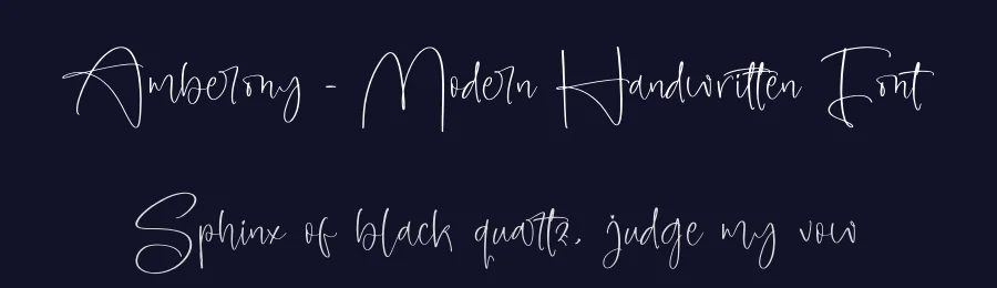 Amberony – Modern Handwritten Font by letterenastudios — Script Handwritten Font — thumbnail 2