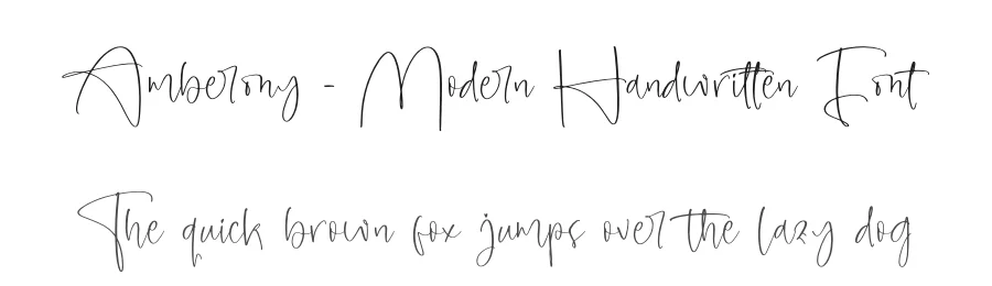 Amberony – Modern Handwritten Font by letterenastudios — Script Handwritten Font