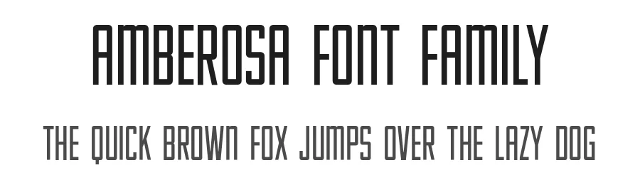 Amberosa Font Family by Spencer & Sons Co — Display Font