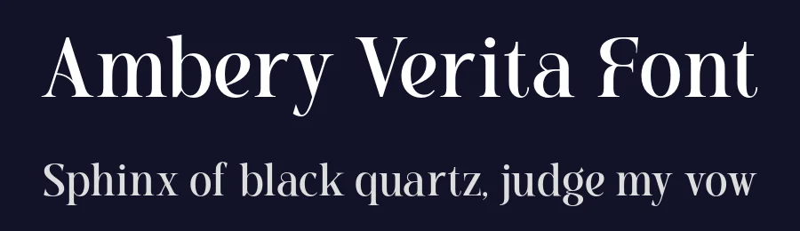 Ambery Verita Font by roomspace.cl — Serif Font — thumbnail 2