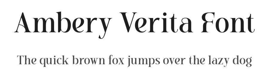 Ambery Verita Font by roomspace.cl — Serif Font