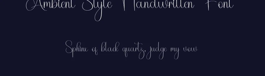 Ambient Style Handwritten Font by freshtypeink — Script Handwritten Font — thumbnail 2