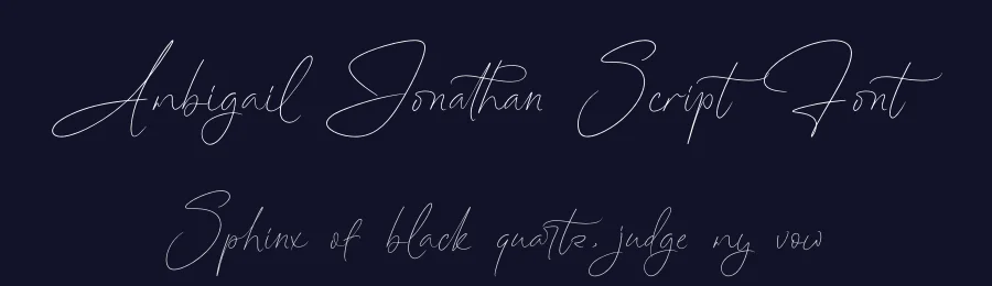 Ambigail Jonathan Script Font by stylishtype.co — Script Handwritten Font — thumbnail 2