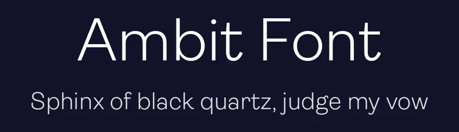 Ambit Font by Mash Creative — Sans Serif Font — thumbnail 2