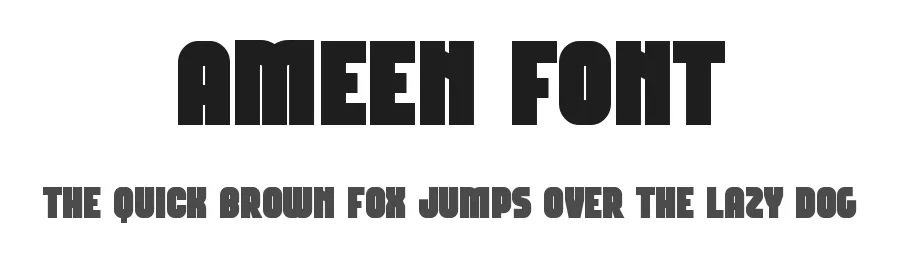 Ameen Font by mhdafifersya — Sans Serif Font