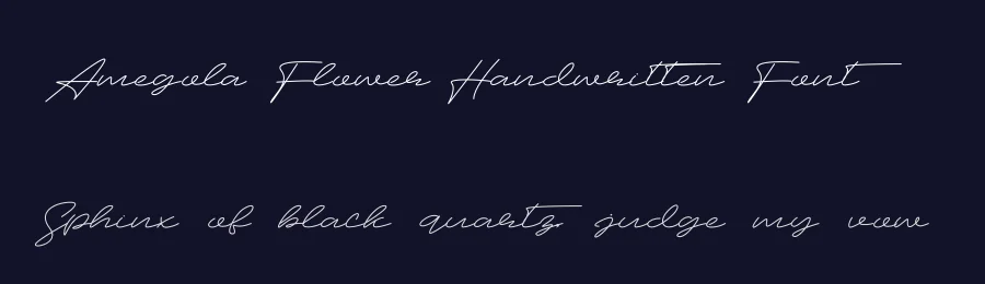 Amegola Flower Handwritten Font by andikastudio — Script Handwritten Font — thumbnail 2