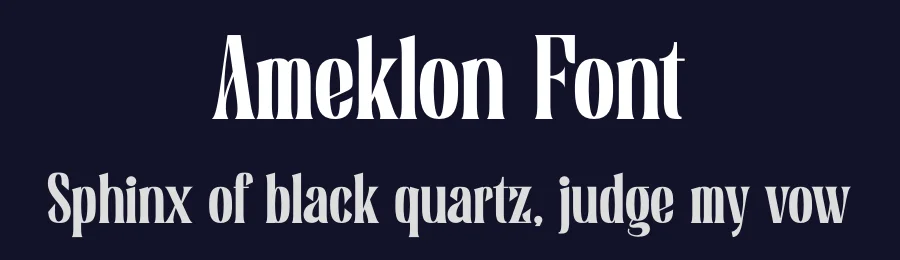 Ameklon Font by SlideShoot — Serif Font — thumbnail 2