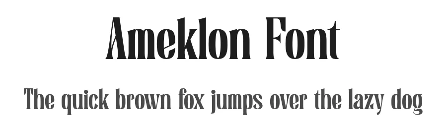 Ameklon Font by SlideShoot — Serif Font