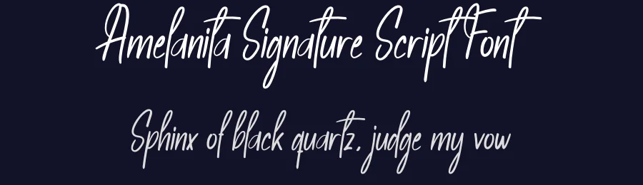 Amelanita Signature Script Font by creativeletter — Script Handwritten Font — thumbnail 2