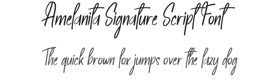Amelanita Signature Script Font by creativeletter — Script Handwritten Font