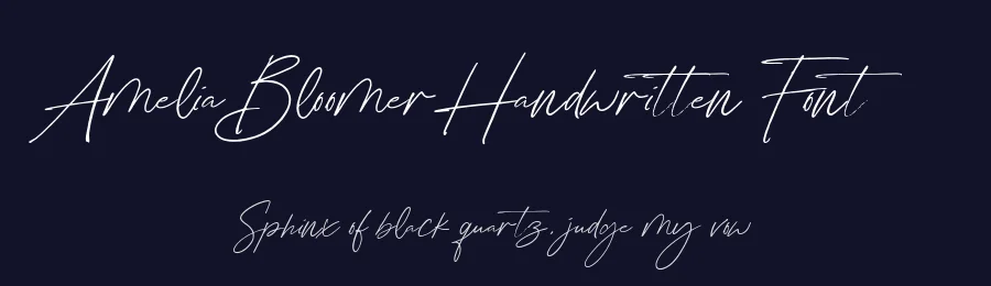 Amelia Bloomer Handwritten Font by jimtypestudio — Script Handwritten Font — thumbnail 2