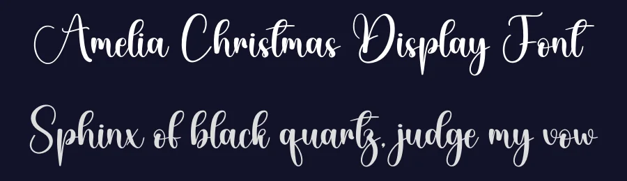 Amelia Christmas Display Font by andikastudio — Script Handwritten Font — thumbnail 2