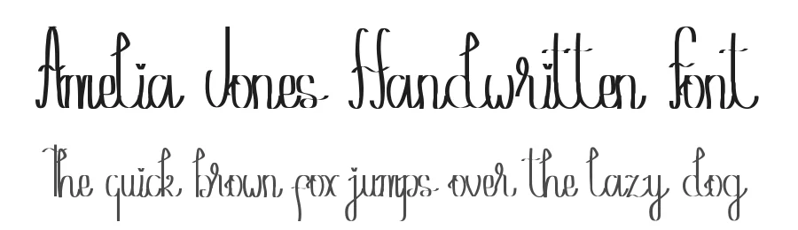 Amelia Jones Handwritten Font by edricstudio — Script Handwritten Font