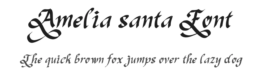 Amelia santa Font by Yoga Letter — Script Handwritten Font