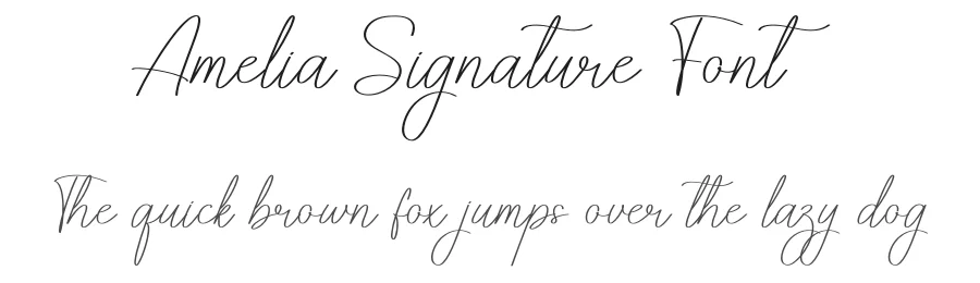 Amelia Signature Font by andikastudio — Script Handwritten Font