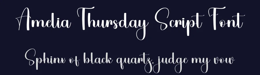 Amelia Thursday Script Font by freshtypeink — Script Handwritten Font — thumbnail 2