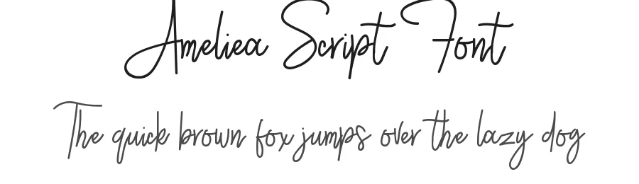 Ameliea Script Font by sizimon β Script Handwritten Font