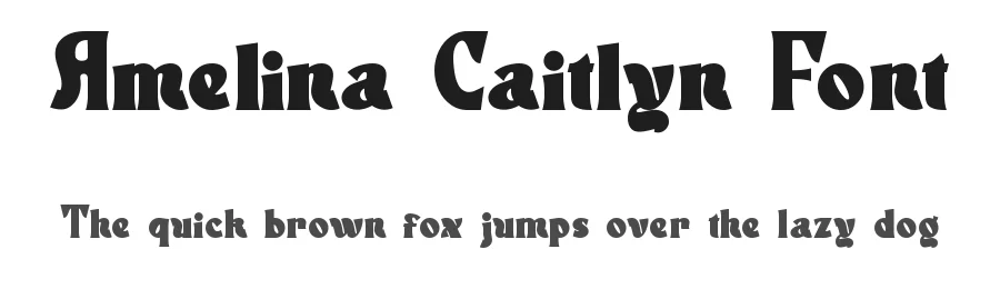 Amelina Caitlyn Font by nihstudio — Display Font