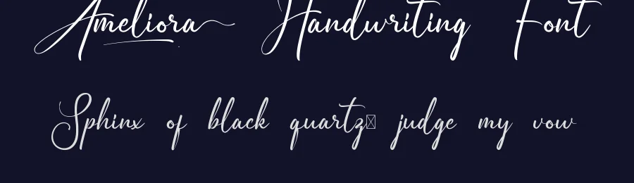 Ameliora Handwriting Font by VinType — Script Handwritten Font — thumbnail 2