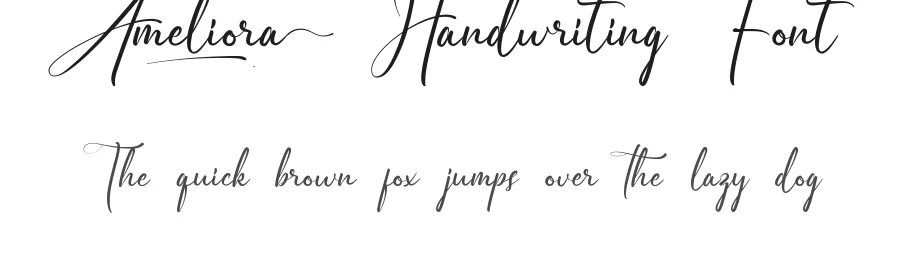 Ameliora Handwriting Font by VinType — Script Handwritten Font