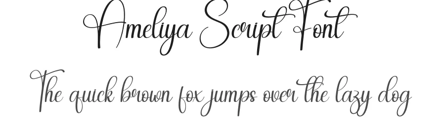 Ameliya Script Font by andikastudio — Script Handwritten Font
