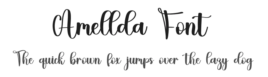 Amellda Font by freshtypeink — Script Handwritten Font