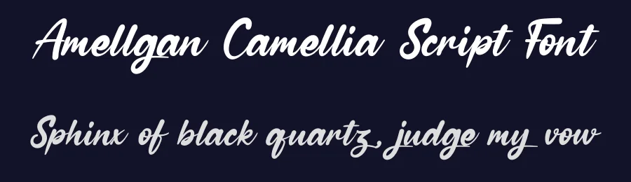 Amellgan Camellia Script Font by andikastudio — Script Handwritten Font — thumbnail 2