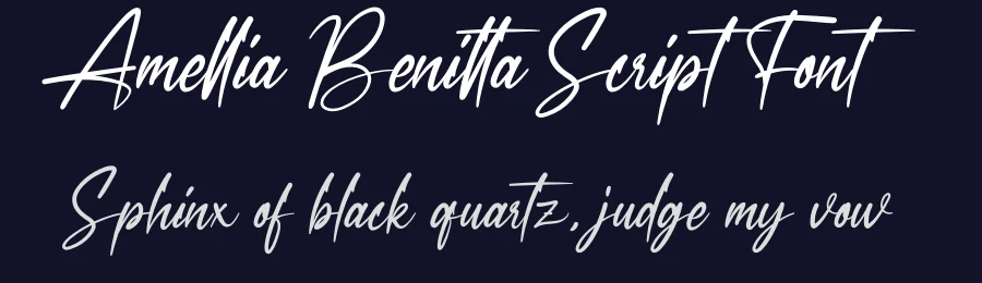 Amellia Benitta Script Font by creativeletter — Script Handwritten Font — thumbnail 2