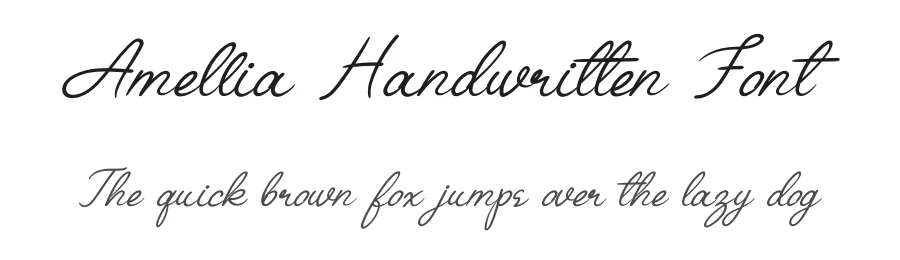 Amellia Handwritten Font by andikastudio — Script Handwritten Font